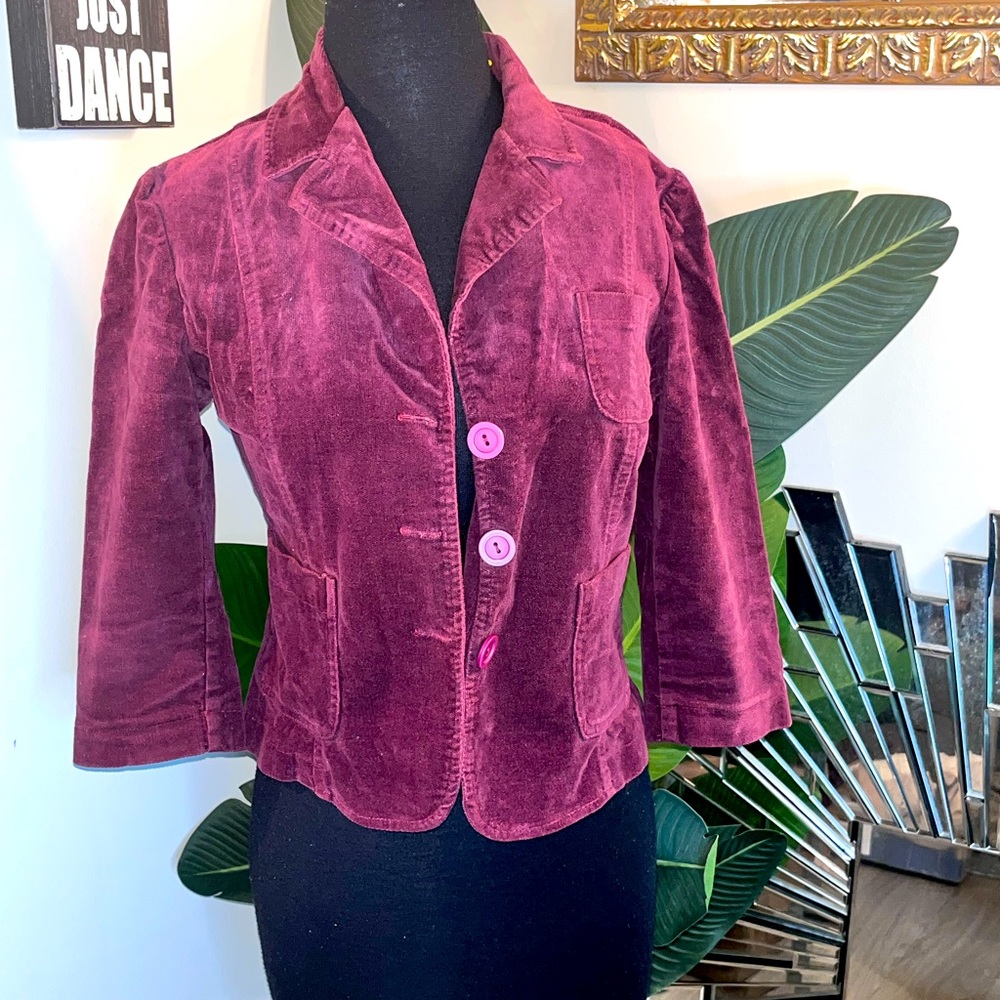 Burgundy Blazer